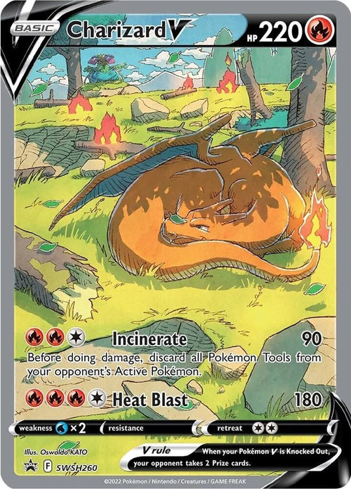 Charizard V Promo SWSH: Sword & Shield Promo Cards SWSH260 NM (Back)