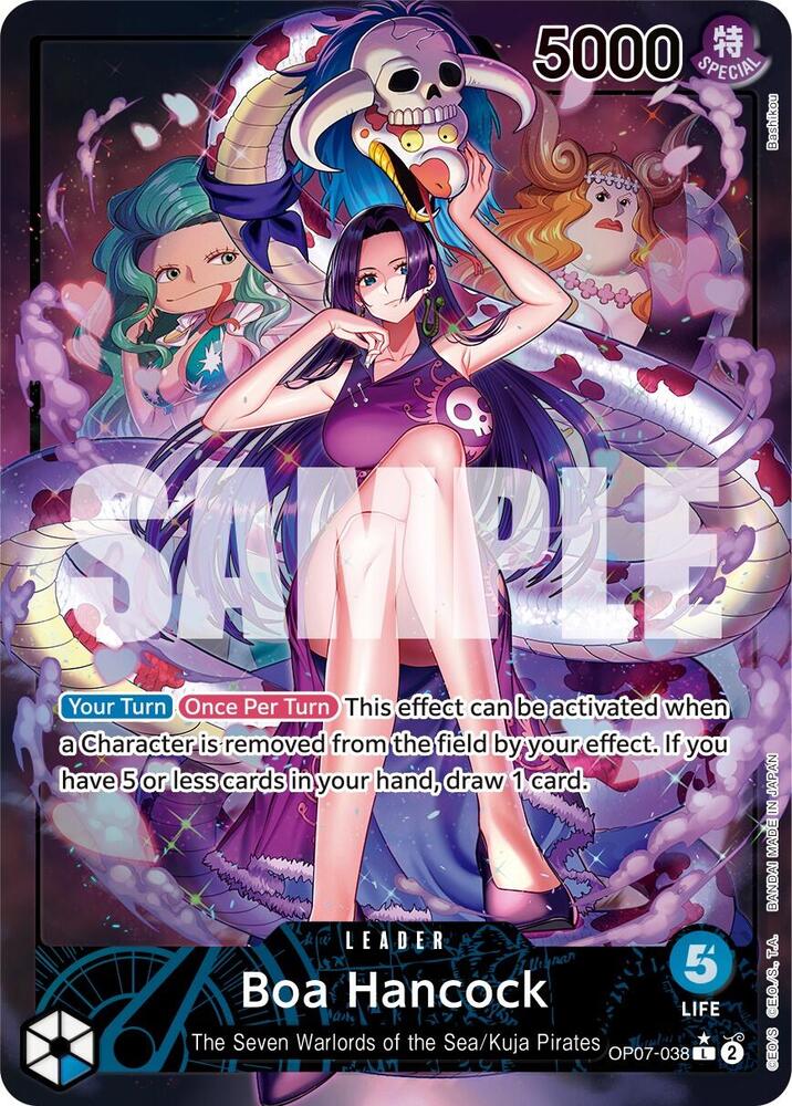 Boa Hancock (038) (Parallel) L 500 Years in the Future OP07-038 NM (Back)