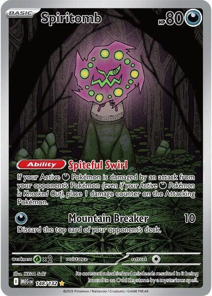 Spiritomb Illustration Rare ME01: Mega Evolution 148/132 NM (Back)