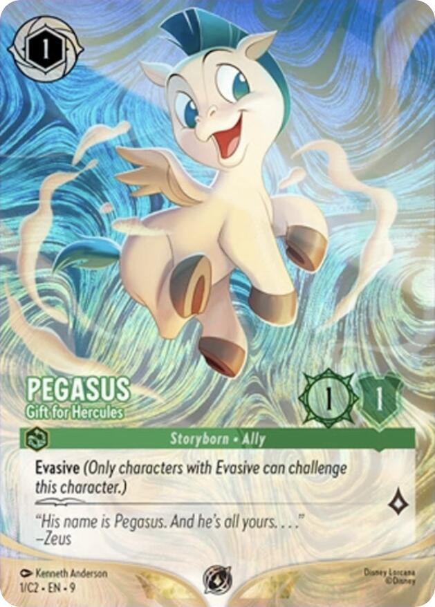 Pegasus - Gift for Hercules Promo (FOIL)Disney Lorcana Promo Cards 1 NM