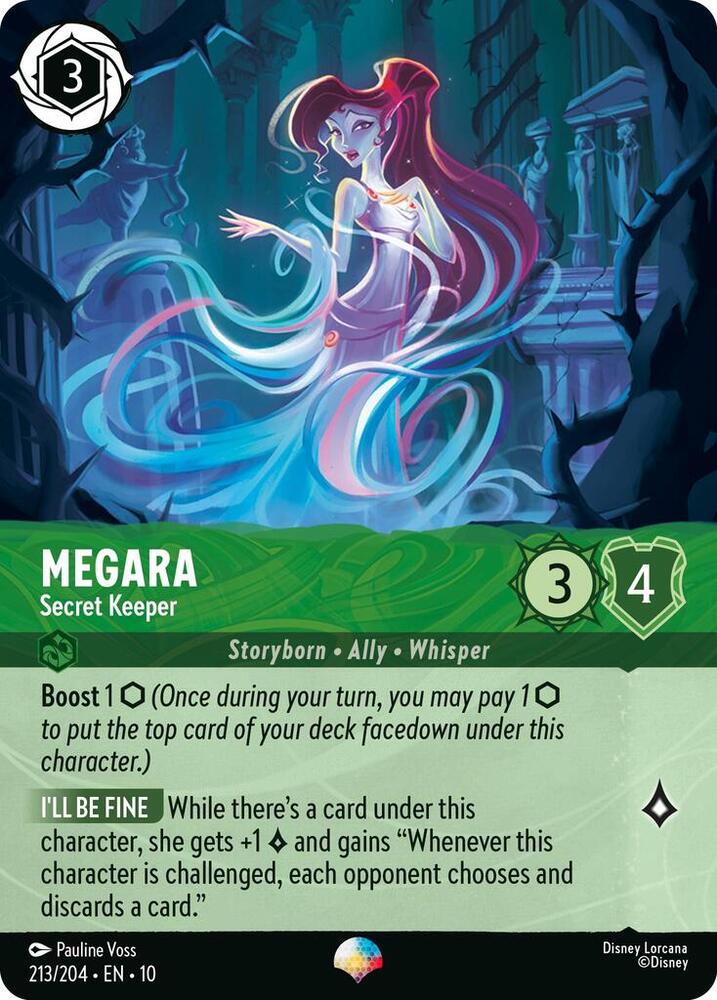 Megara - Secret Keeper (Epic) Epic Whispers in the Well 213/204 NM