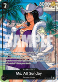 Ms. All Sunday (Alternate Art) SR The Azure Sea's Seven OP14-084 NM (Back)