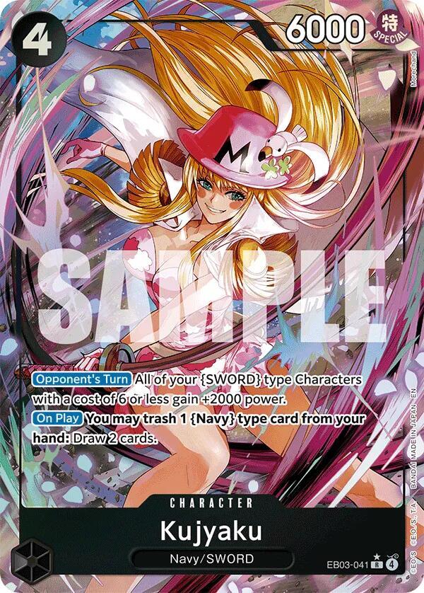 Kujyaku (Alternate Art) R Extra Booster: One Piece Heroines Edition EB03-041 NM (Back)