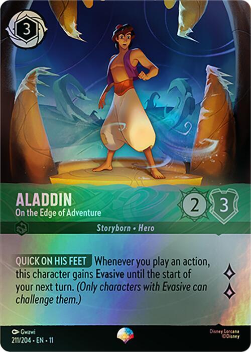 Aladdin - On the Edge of Adventure (Epic) Epic Winterspell 211/204 NM