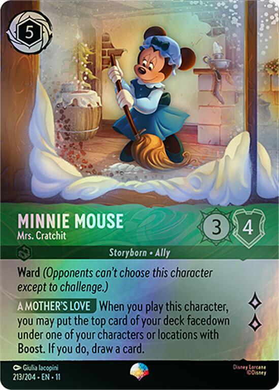 Minnie Mouse - Mrs. Cratchit (Epic) Epic Winterspell 213/204 NM