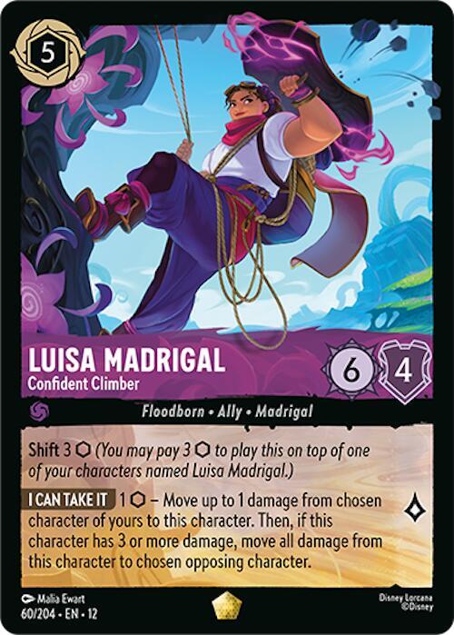 Luisa Madrigal - Confident Climber Legendary Wilds Unknown 60/204 NM (Back)