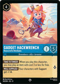 Gadget Hackwrench - Resourceful Mechanic Super Rare Wilds Unknown 145/204 NM (Back)