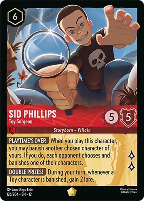 Sid Phillips - Toy Surgeon Legendary Wilds Unknown 126/204 NM (Back)