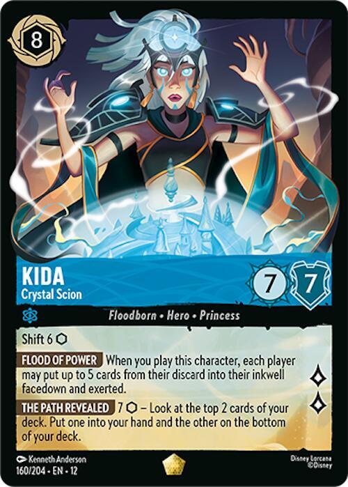 Kida - Crystal Scion Legendary Wilds Unknown 160/204 NM (Back)