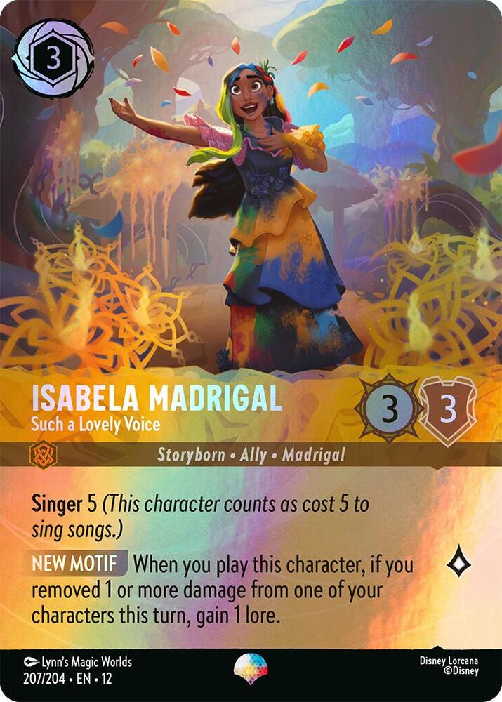 Isabela Madrigal - Such a Lovely Voice (Epic) Epic Wilds Unknown 207/204 NM