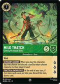 Milo Thatch - Getting His Hands Dirty Super Rare Wilds Unknown 82/204 NM (Back)