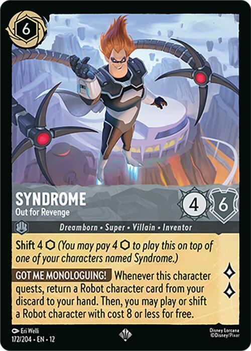 Syndrome - Out for Revenge Super Rare Wilds Unknown 172/204 NM (Back)