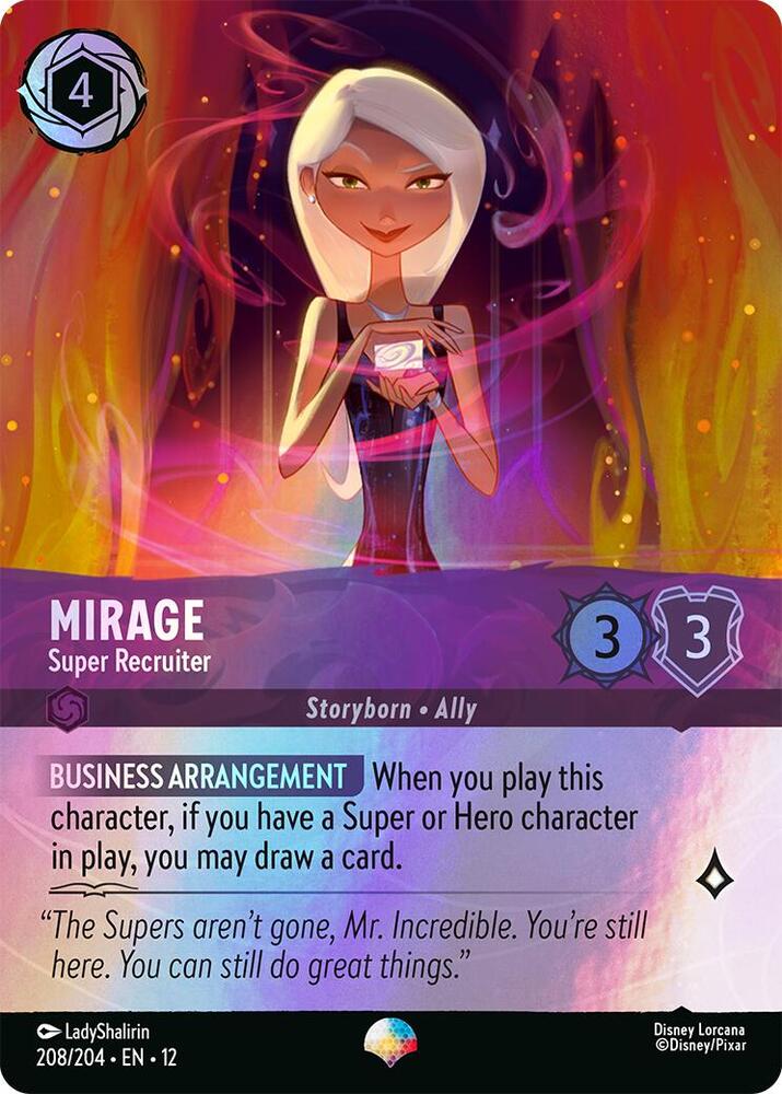 Mirage - Super Recruiter (Epic) Epic Wilds Unknown 208/204 NM