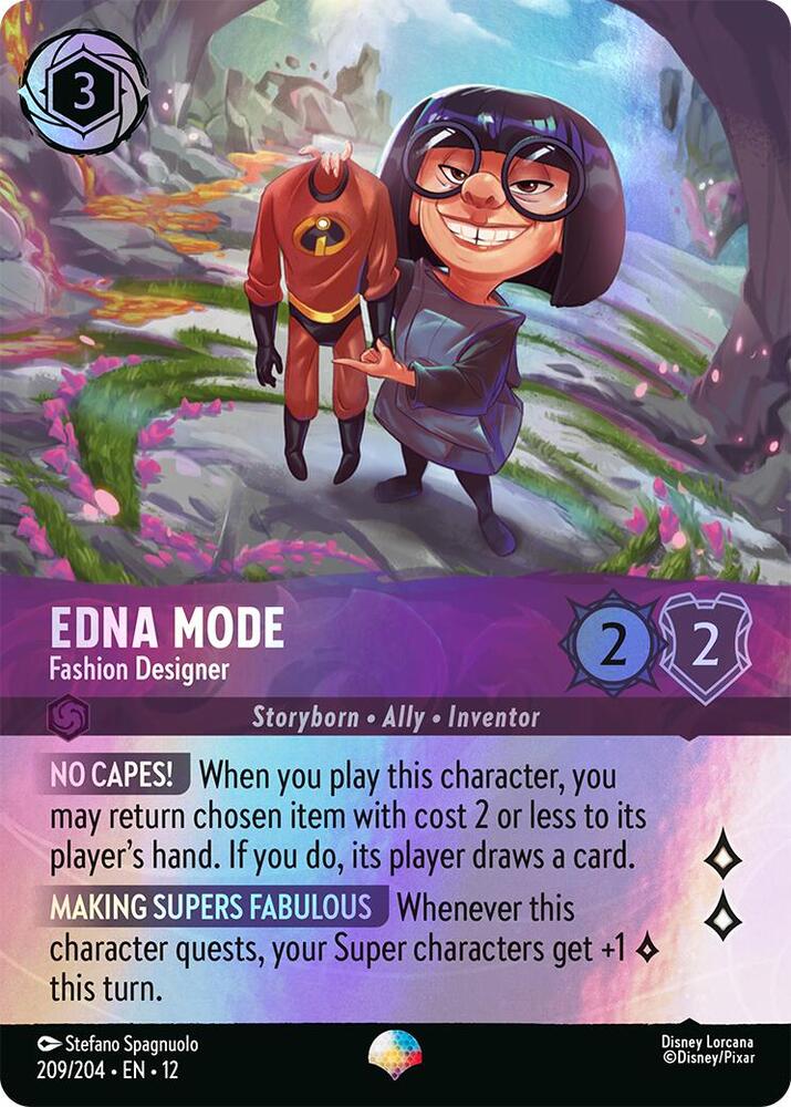 Edna Mode - Fashion Designer (Epic) Epic Wilds Unknown 209/204 NM