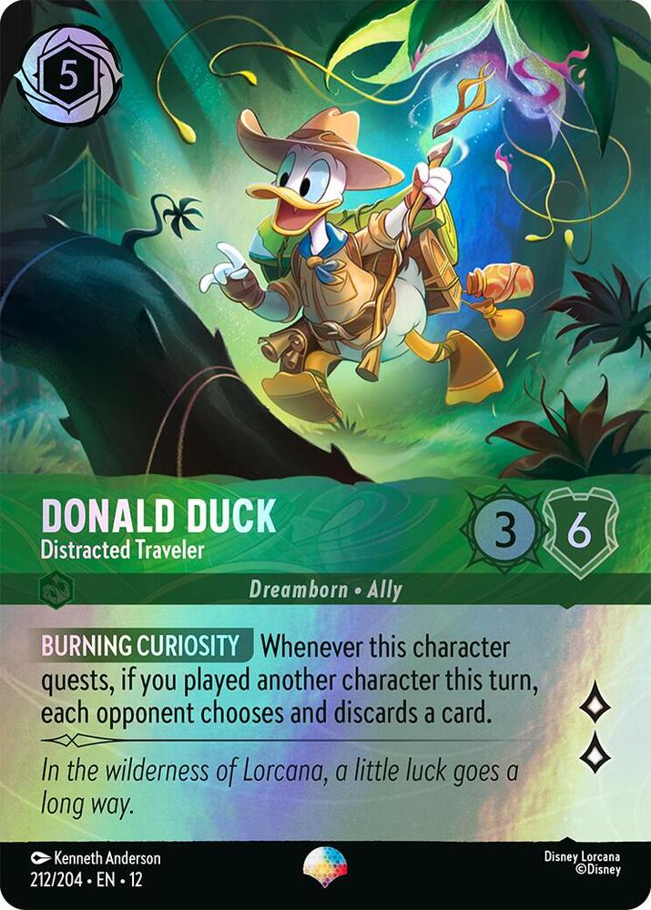 Donald Duck - Distracted Traveler (Epic) Epic Wilds Unknown 212/204 NM