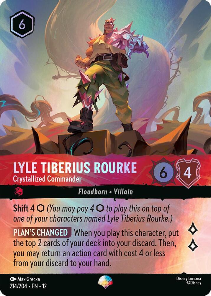 Lyle Tiberius Rourke - Crystallized Commander (Epic) Epic Wilds Unknown 214/204 NM