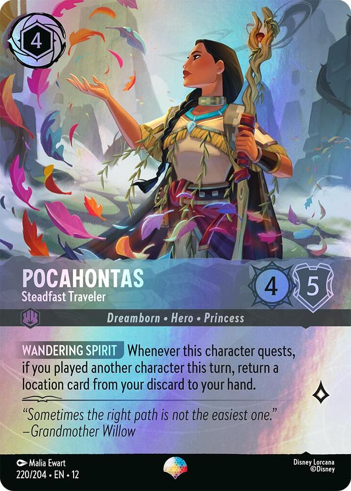 Pocahontas - Steadfast Traveler (Epic) Epic Wilds Unknown 220/204 NM