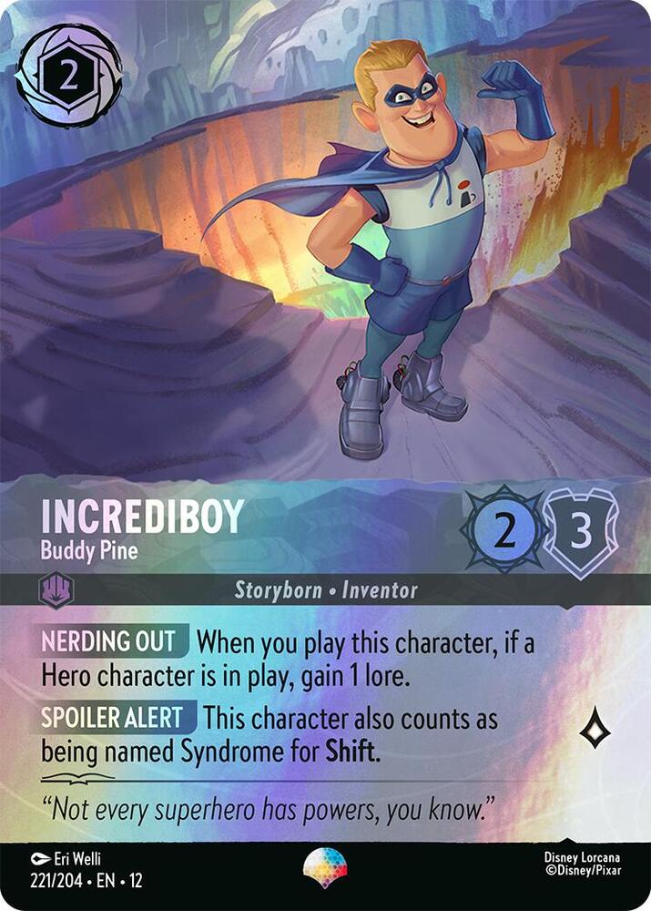 Incrediboy - Buddy Pine (Epic) Epic Wilds Unknown 221/204 NM