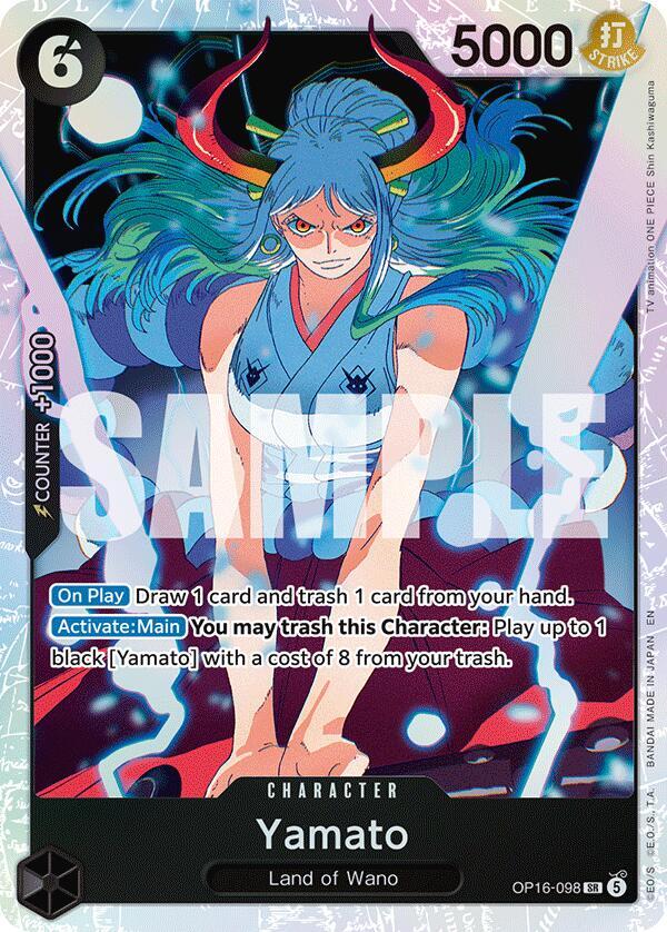 Yamato (098) SR The Time of Battle OP16-098 NM (Back)