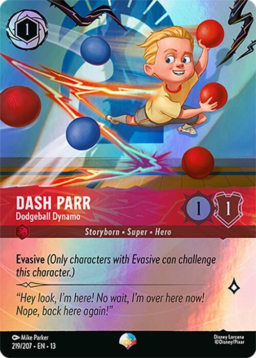 Dash Parr - Dodgeball Dynamo (Epic) Epic Attack of the Vine! 219/204 NM